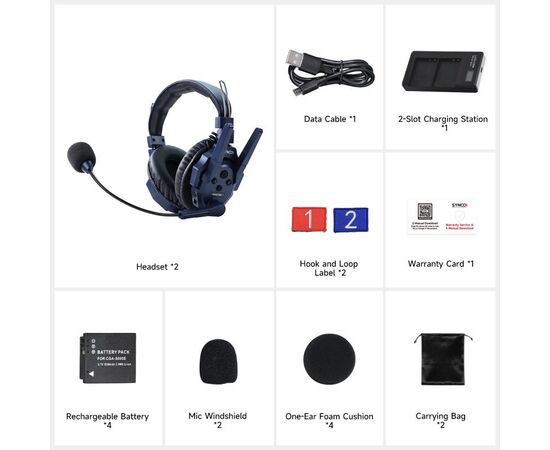 SYNCO Intercomunicador Wireless Xtalk Master XM2 Dual