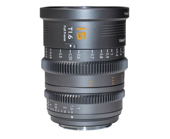 SIRUI Vision Prime 15mm T1.6 com Baioneta Intercambeável - Cinza