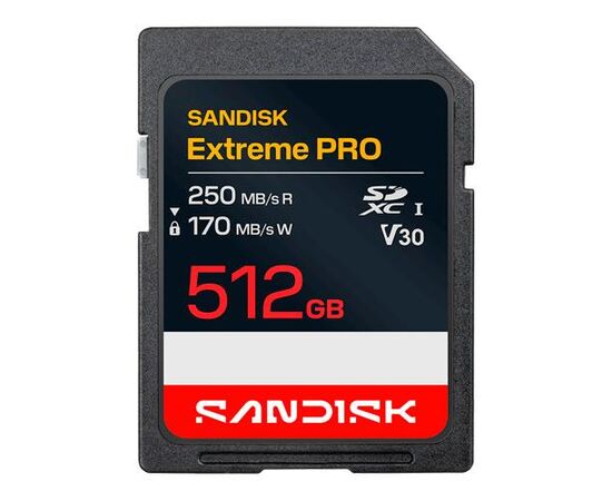 SANDISK Extreme Pro SDCX 250MB/s Classe10 V30 U3 UHS-I - 512GB