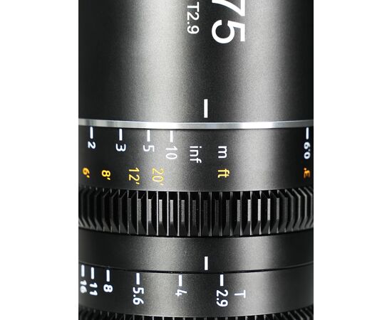 SIRUI Saturn V2 75mm T2.9 Anamórfica 1.6x Full-Frame - Nikon Z (Preto)