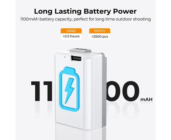 K&F CONCEPT 2 Baterias com carregamento Tipo C NP-FW50 1100mAh