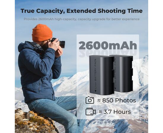 K&F CONCEPT Bateria LP-E6NH 2600mAh