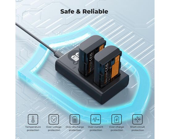 K&F CONCEPT Bateria LP-E6NH 2600mAh