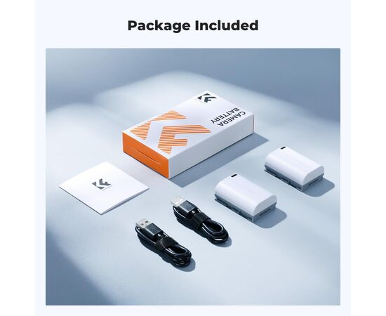 K&F CONCEPT KIT 2 Baterias LP-E6P USB-C 2520mAh