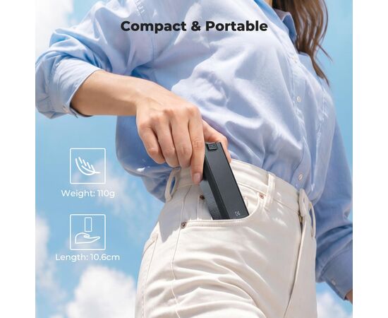 K&F CONCEPT Bateria/Punho 5000mAh Osmo Pocket 4/3
