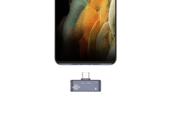 LUUCCO Kit 2 Microfones de Lapela Wireless AirWave+ USB-C