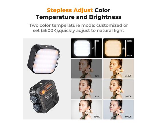 K&F CONCEPT Iluminador LED Bicolor