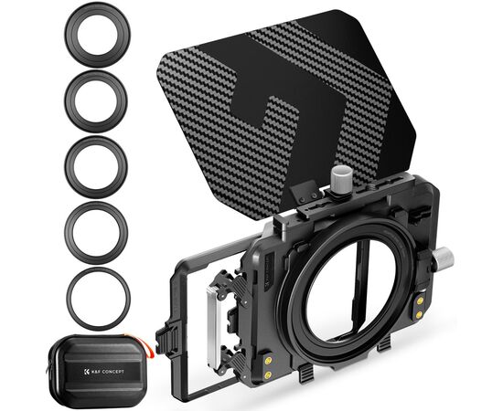 K&F CONCEPT Kit Matte Box + Filtro Quadrado ND8