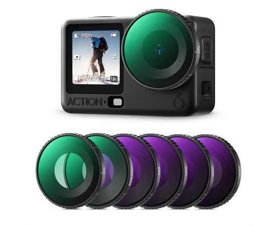 K&F CONCEPT Kit de Filtros ND+CPL+Black Mist 1/4 para DJI Osmo Action 6