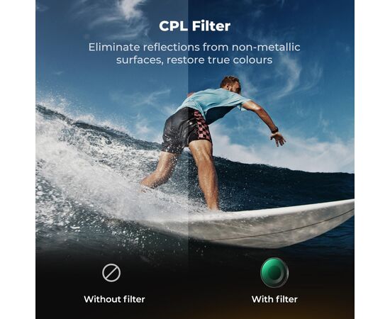 K&F CONCEPT Kit de Filtros ND+CPL+Black Mist 1/4 para DJI Osmo Action 6
