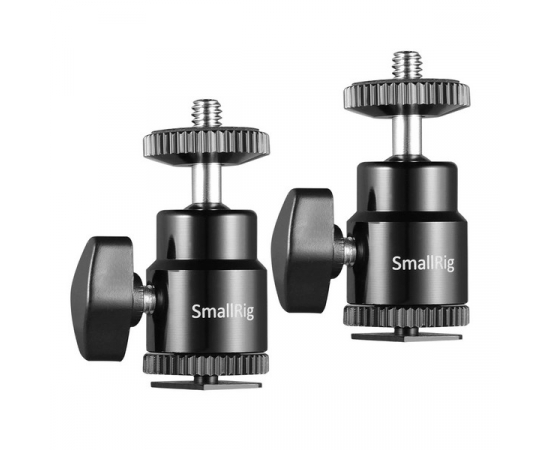 SMALLRIG Mini Cabeça de Bola 2059 com Fixação em Sapata (2 Unidades)