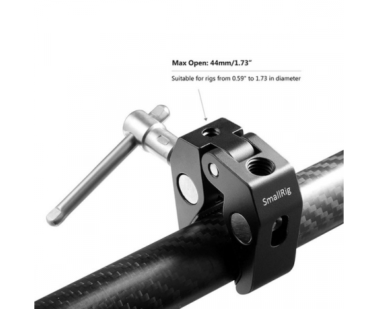 SMALLRIG Garra 2058 para Tubos de 12mm até 55mm com rosca 1/4" e 3/8" (2 unidades)