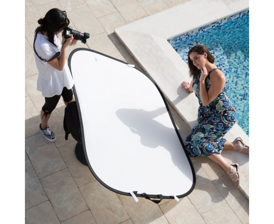 MANFROTTO Refletor Retangular Dobrável Sunlite/Prata Suave 180x120cm