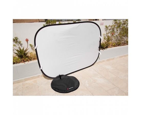 MANFROTTO Refletor Retangular Dobrável Branco/Prateado Suave 180x120cm