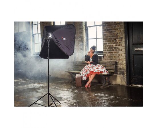 MANFROTTO SoftBox Quadrada Para Flash Compacto + Suporte EzyBox 76x76cm