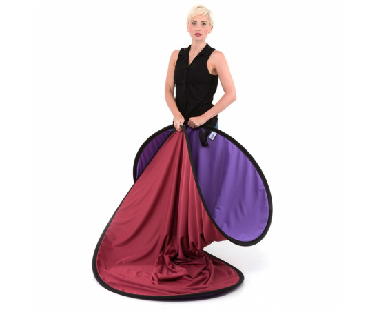 MANFROTTO Fundo de Tecido Dobrável Liso Roxo/Vermelho 180x215cm