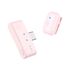 LUUCCO Microfone de Lapela Wireless MiniPods USB-C - Rosa